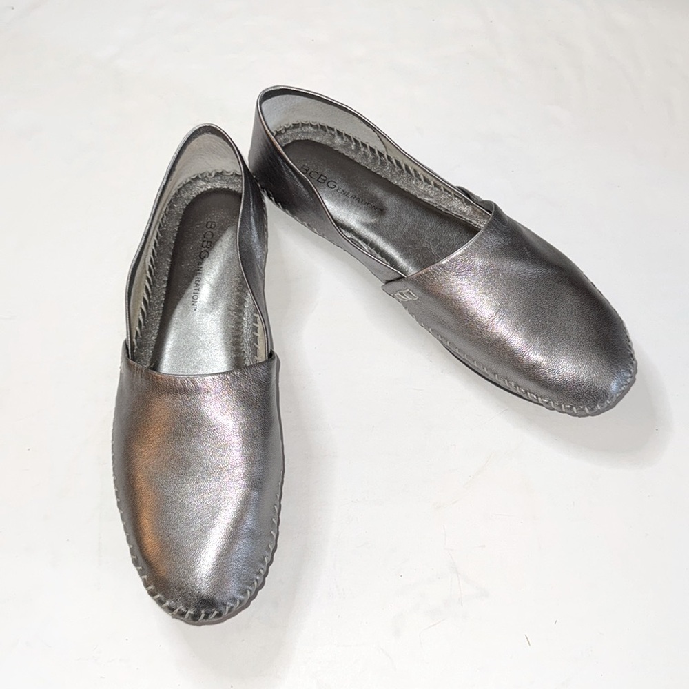 BCBG Silver loafers 🩶🤍
